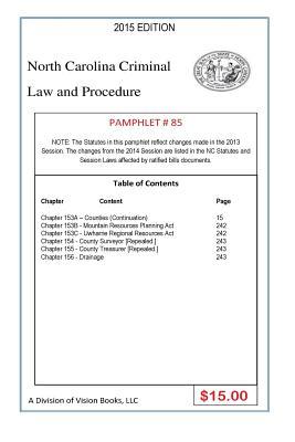 Full Download North Carolina Criminal Law and Procedure-Pamphlet 85 - Tony Rivers Sr | ePub