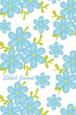 Download Sketch Journal: Blue Daisies 6x9: Pages Are Lined on the Bottom Third with Blank Space on Top. -  | ePub