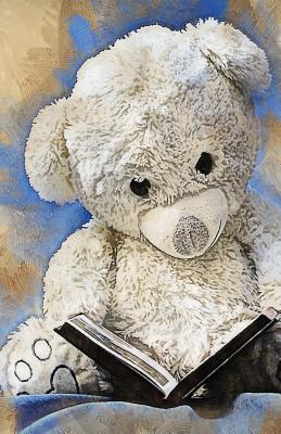 Full Download Teddy Bear Grunge Vintage Journal Notebook, Unruled & Unlined Paper: 100 Sheets / 200 Pages, 5.5 X 8.5 -  file in ePub