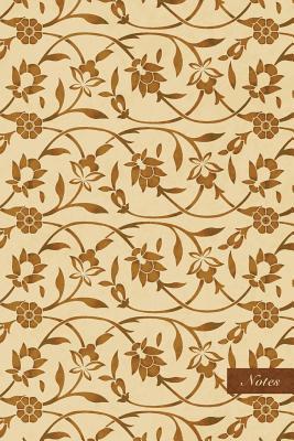 Download Notes: 6x9 Ruled Lined Notebook - Curve Spiral Cross Vine Leaf Flower - Retro Brown Worn Out Vintage Seamless Pattern Cover. Matte Softcover and Cream Interior Papers. -  | PDF