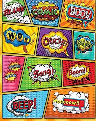 Read Online Blank Comic Book for Kids: Create your own amazing comic with this Comic Book Journal (includes table of contents, many different panel template and more than 10 different speech bubbles) -  file in PDF