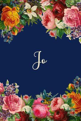 Download Jo: Personalized Name Floral Design Matte Soft Cover Notebook Journal to Write In. 120 Blank Lined Pages -  | PDF