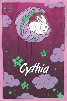 Read Cythia: personalized notebook sleeping bunny on the moon with stars softcover 120 pages blank useful as notebook, dream diary, scrapbook, journal or gift idea - Jenny Illus | ePub