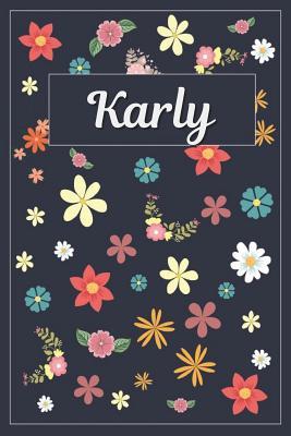Download Karly: Lined Writing Notebook with Personalized Name 120 Pages 6x9 Flowers -  file in PDF