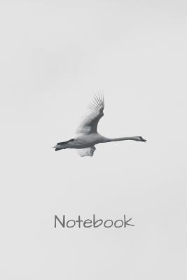 Read Notebook: 6 X 9 150 page college lined soft covered journal, notebook, diary with flying swan on a matte cover -  file in PDF