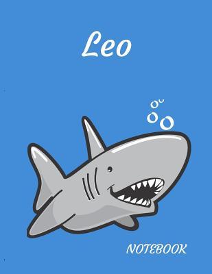 Download Leo: Personalized Lined Notebook for People who Love Sharks -  file in PDF