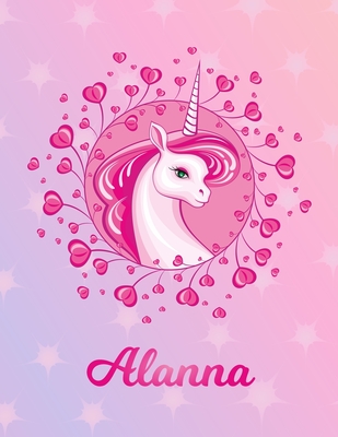Read Online Alanna: Alanna Magical Unicorn Horse Large Blank Pre-K Primary Draw & Write Storybook Paper Personalized Letter A Initial Custom First Name Cover Story Book Drawing Writing Practice for Little Girl Use imagination, create tales, be creative - Storytime Publications | PDF